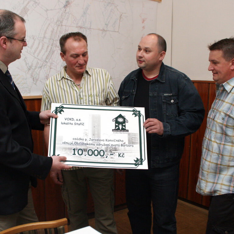 Raziči VOKD z Dolu Paskov dali deset tisíc na Barborku!