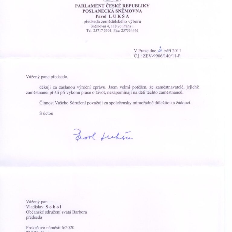 Odezva na Výroční zprávu OSSB 2010 nám dělá radost